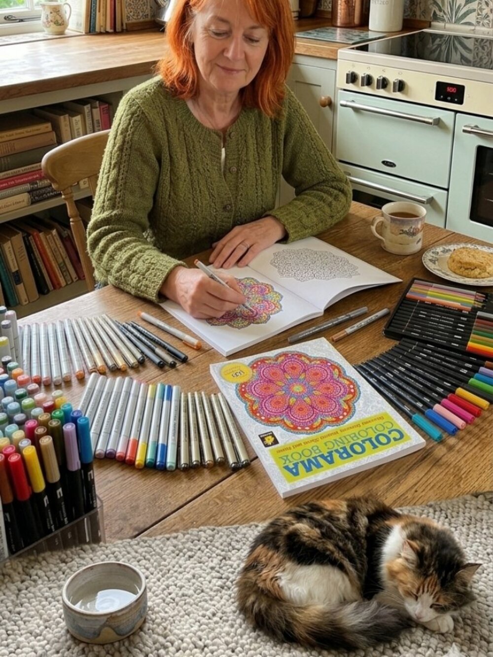 (x2) Colorama & Floral Design Color by Number Adult Coloring Books